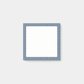 Cute Blue-Blommigt, mönstrad, klibbiga anteckninga Post-it Block