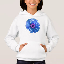 Cute Blue Blommor daisy zinnia dahlia T Shirt