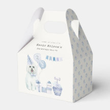 Cute Blue Boys Party Puppy Hund, oavsett ålder