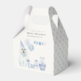 Cute Blue Boys Party Puppy Hund, oavsett ålder Presentaskar