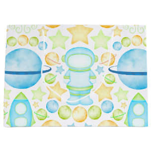 Cute Blue Boys Rymden Astronaut