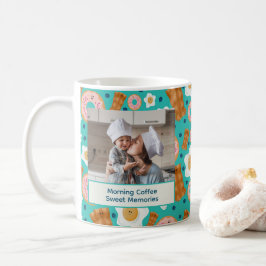 Cute Blue Breakfast Customizable Pastel Kaffemugg