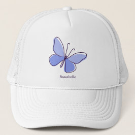 Cute Blue Butterfly, sommar Keps