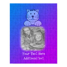 Cute Blue Cat Ram Skapar ditt eget foto