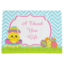 Cute Blue Chevrons Påskhare Påskägg Hunt