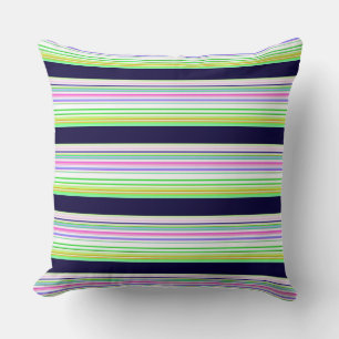Cute blue color-rand kudde