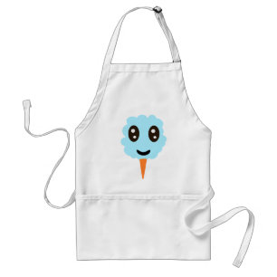 Cute Blue Cotton Candy Förkläde