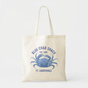 Cute Blue Crab Illustration Template Tygkasse
