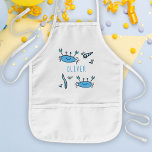 Cute Blue Crab Sea Animals Boy Namn Barnförkläde<br><div class="desc">Cute Blue Crab Sea Animals Boy Namn Kid's Apron. Den här designen levereras med söta blåhavsdjur teckning. Lägg till ditt namn och gör ett sött barn till apron.</div>