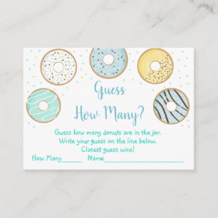 Cute Blue Donut gissar hur många duschspel Tilläggskort
