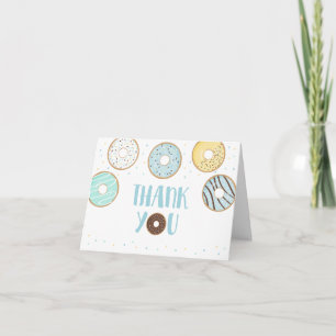 Cute Blue Donut Tack Kort