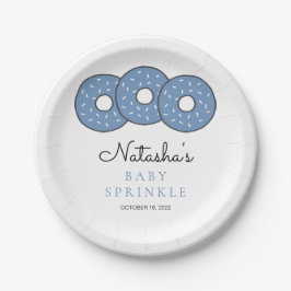Cute Blue Donuts Baby Shower Sprinkle