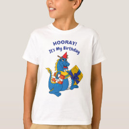 Cute Blue Dragon Birthday T-shirt