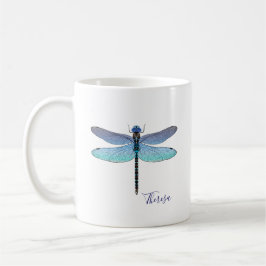 Cute Blue Dragonfly Muggar Kaffe koppar
