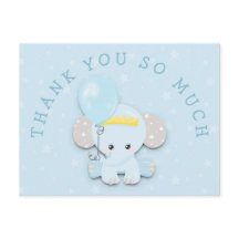 Cute Blue Elephant Adress Message Tack
