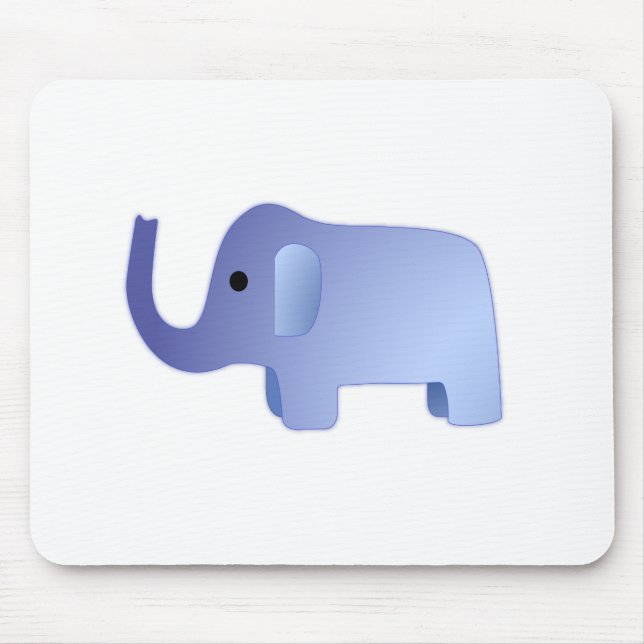 Cute Blue Elephant Musmatta (Framsidan)