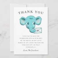 Cute Blue Elephant Social Avstånd babyskor