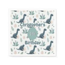 Cute Blue Grönt Dinosaur med Foliage and Eggs