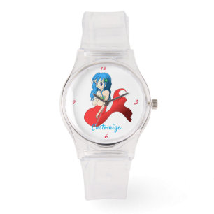 Cute Blue-Hearing Sjöjungfru Thunder_Cove Armbandsur