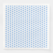 Cute Blue Hearts Mönster | Babyskor