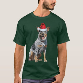 Cute Blue Heeler Hund älskare Funny jul T Shirt