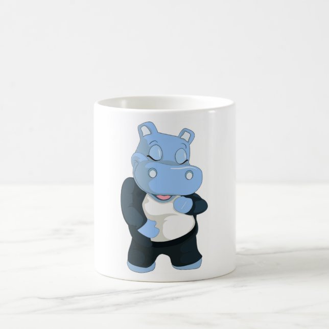 CUTE BLUE HIPPO KAFFEMUGG (Center)