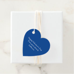 Cute Blue Hjärtat Alla hjärtans dag-klassrumspojka Gåvor Etiketter