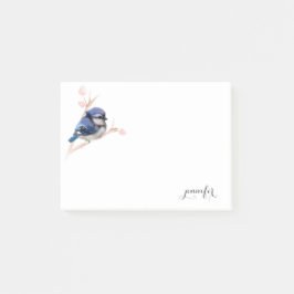 Cute Blue Jay Birds Post it Note Post-it Block