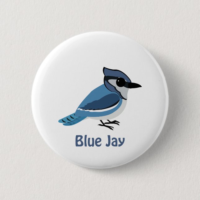 Cute Blue Jay Knapp (Framsida)