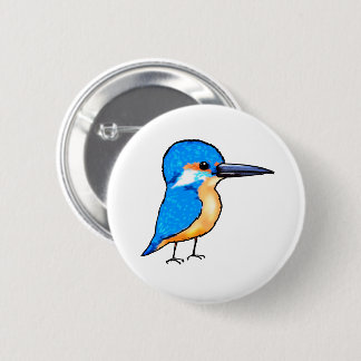Cute Blue Kingfisher Bird Art Knapp