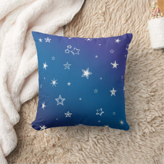 Cute Blue & Lila gradient Star natt Kudde
