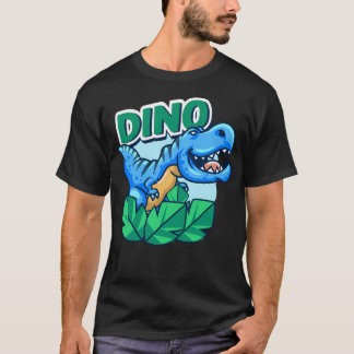 Cute Blue Little Dino T Shirt