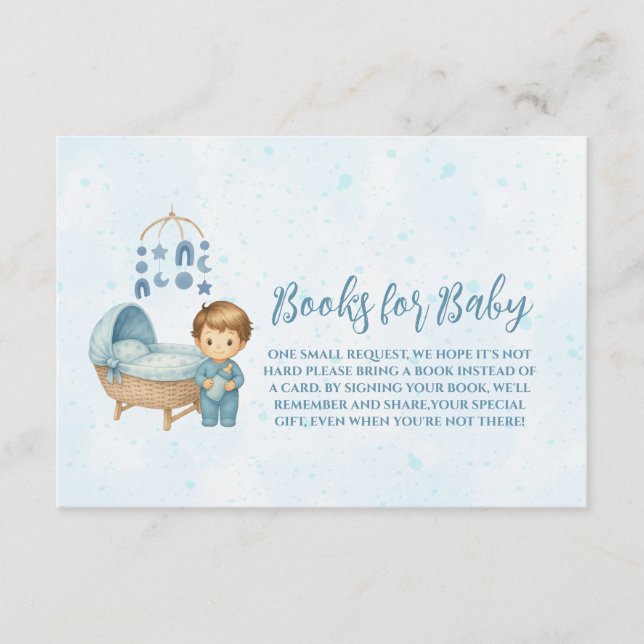 Cute Blue Mobile Crib baby cot bokar för baby Tilläggskort (Framsida)