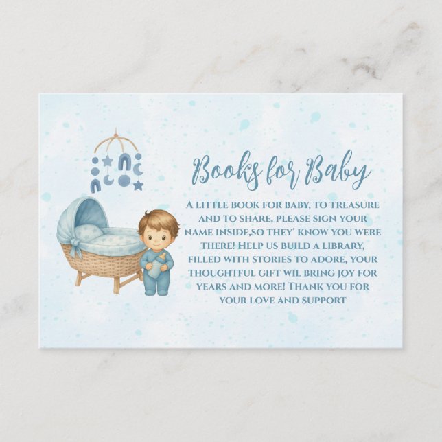 Cute Blue Mobile Crib baby cot bokar för baby Tilläggskort (Framsida)