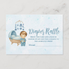 Cute Blue Mobile Crib baby-kostkupong, raffle Tilläggskort