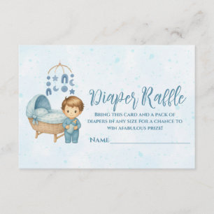 Cute Blue Mobile Crib baby-kostkupong, raffle Tilläggskort
