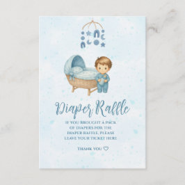 Cute Blue Mobile Crib baby-kostkupong, raffle Tilläggskort