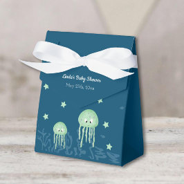 Cute Blue och Turkos under Sea Jellyfish Presentaskar