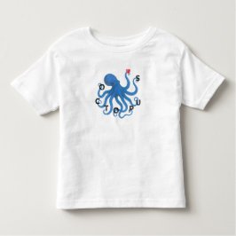 Cute Blue Octopus Friend with Heart Ocean Scuba  T Shirt