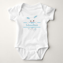 Cute Blue Påskhare Personlig Boy T Shirt