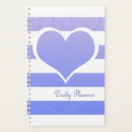 Cute Blue Pastel Heart Rand Planner