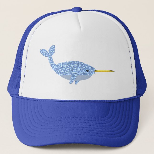 Cute Blue Pojke Narwhal Keps (Framsida)