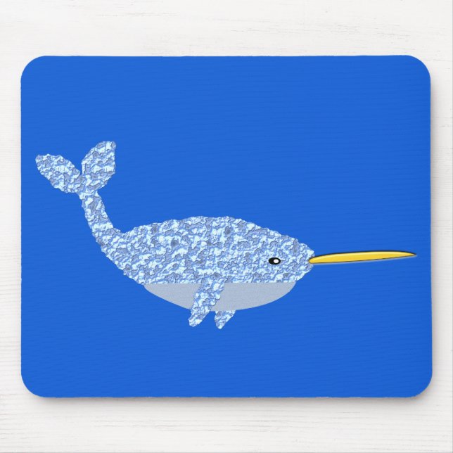Cute Blue Pojke Narwhal Musmatta (Framsidan)