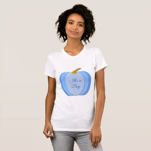 Cute Blue Pojke Pumpkin Anpassningsbar T Shirt