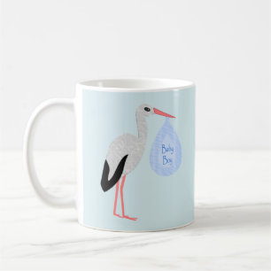 Cute Blue Pojke Stork Kaffemugg