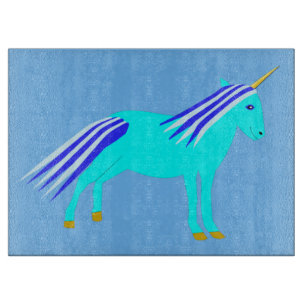 Cute Blue Pojke Unicorn