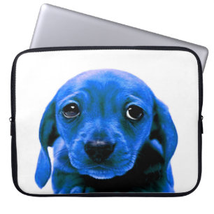 Cute Blue Puppy-Hund anpassa IT Laptop Fodral