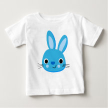 Cute Blue Rabbit Pojke T-shirt