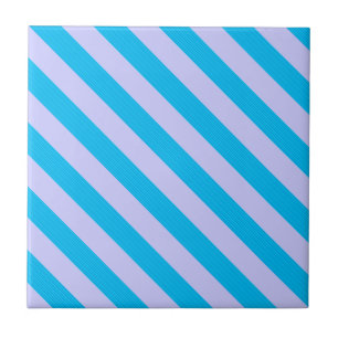 Cute Blue rand mönster Kakelplatta