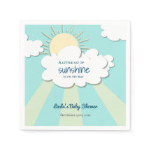 Cute Blue Ray of Sunshine Boy Shower